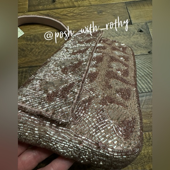 Anthropologie The Fiona Shoulder Bag: Metallic Heart Edition, NWT - Picture 8 of 10